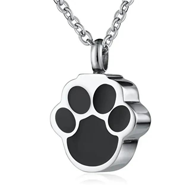 New Create Beautiful Memories Forever with This Exquisite and Elegant Paw Print Necklace - Cherish Your Beloved Pet with a Heart
