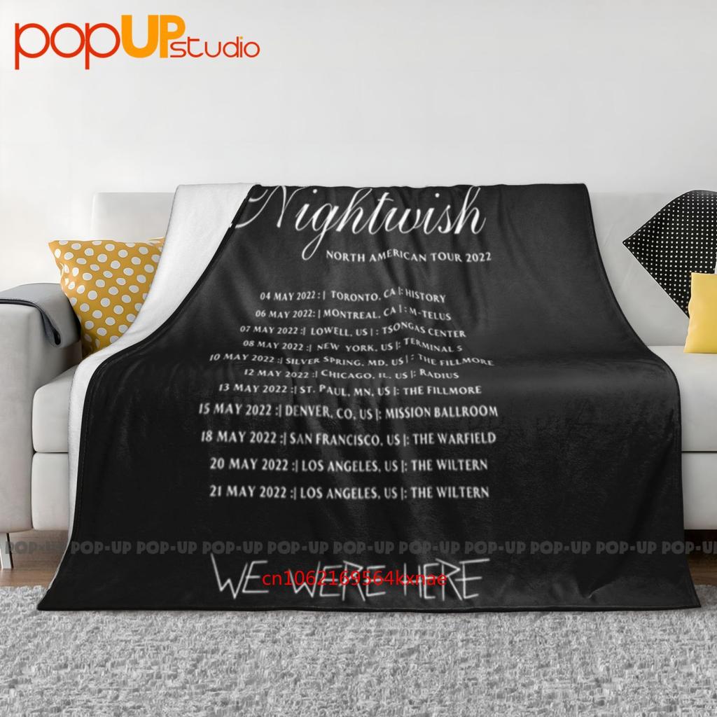 Nightwish Cd Lgo Est 1996 Tour Wishmaster Oceanborn Angels Ultra-Soft Blanket Quilt Winter Sofa Cover Bed Covers