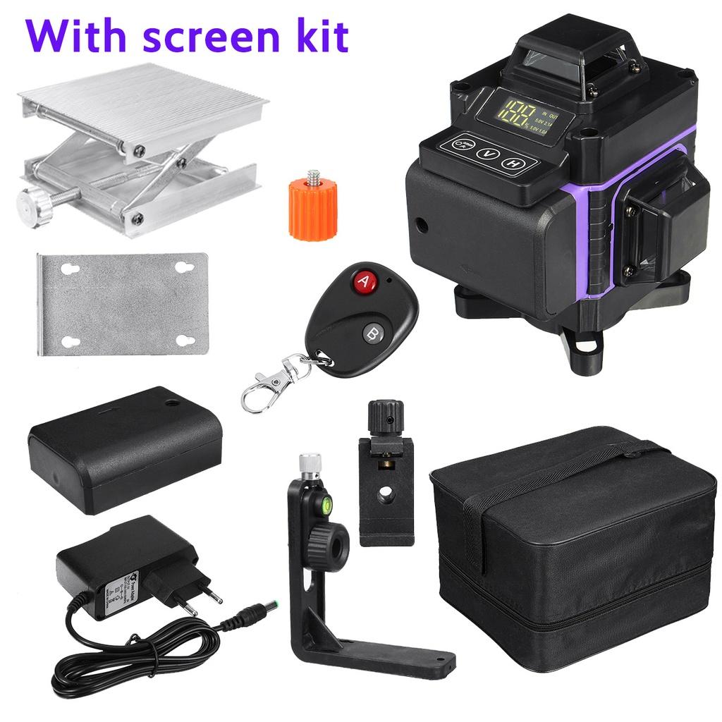 Лазерный уровень IP54, 4500 мАч, 2/3/4D, зеленая линия, автоматическое самовыравнивание, 360 градусов, горизонтальный вертикальный крест, супермощные лазерные уровни с 8/12/16 линиями