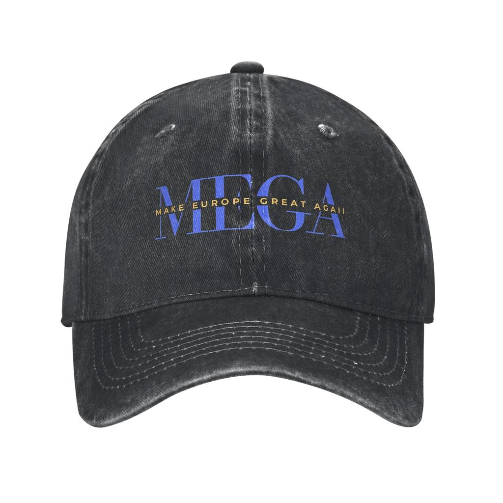 MEGA Make Europe Great Again Baseball Cap Sun Hunting Camping Dropshipping Washed Trucker Hat Unisex Unisex Stylish Snapback Cap