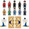 Мини-фигурки NBA из строительных блоков, сцена с баскетбольным кольцом, игрушка