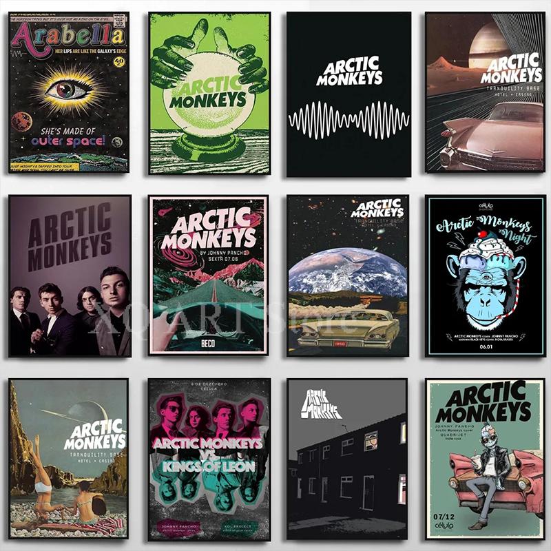 Постер музыкального альбома Arctic Monkeys AM Любимый альбом худшего кошмара, картина на холсте, принт, настенная HD картина, искусство для гостиной, домашний декор