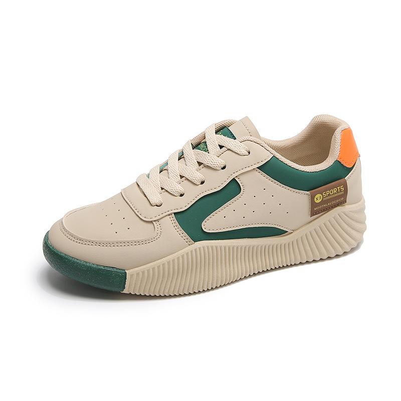 2025 Autumn Women's Shoes New Breathable Little White Shoes Children Students Korean Version Versatile Platform Sports Shoes Casual Board Shoes