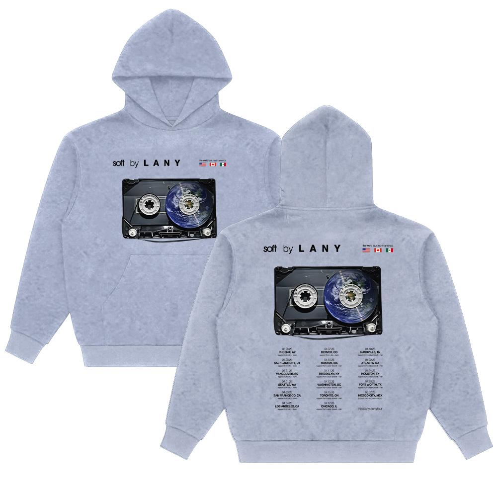 LANY The World Tour Северная Америка Худи Мужские Женские Хип-Хоп Ретро Толстовки Модный Тренд Пуловер Повседневная Худи
