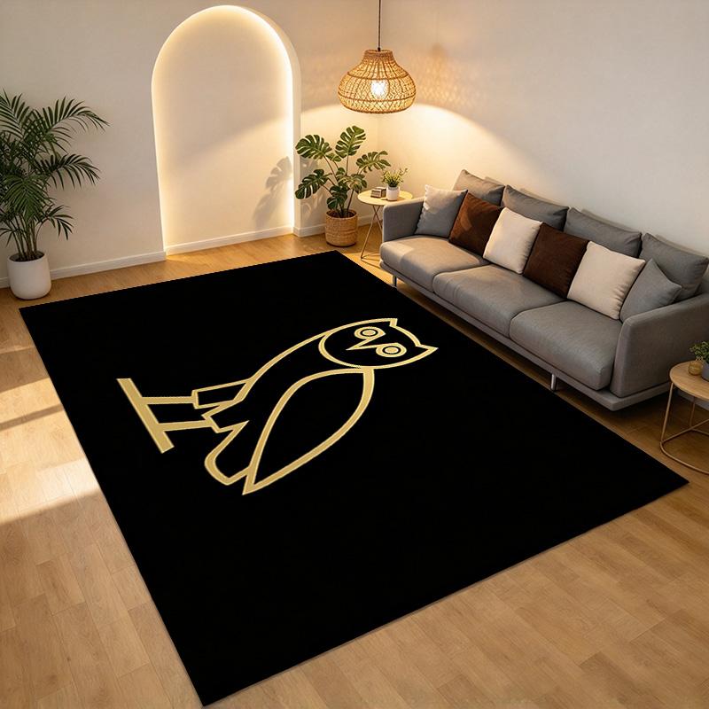 Ovo Owl Living Room Nonslip Area Rug Soft Carpet For Bedroom Game Playroom Sofa Office Home Decor Doormat Christmas Gift C926390