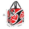 Custom Maoris Kowhaiwhai Pattern Lunch Bag Men Women Thermal Cooler Insulated Lunch Box for Children School