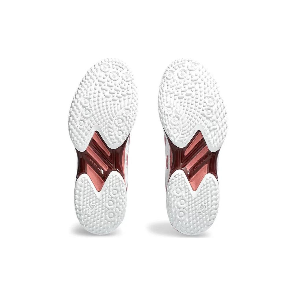 Asics Solution Speed FF 2 Comfortable Shock Absorption Low-Top Tennis Shoes Women Sneaker Red White 1042A135-105