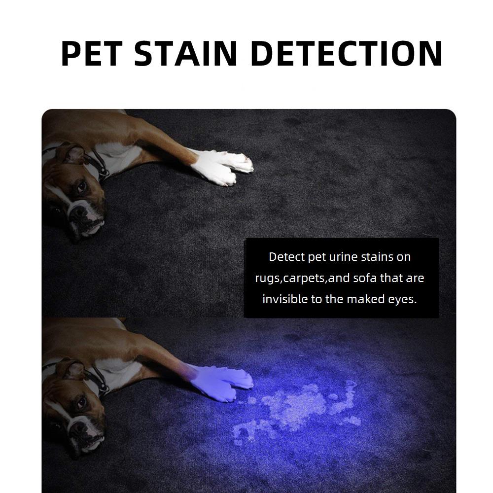 80W 365nm UV High Power Ultraviolet Flashlight USB Rechargeable Black Light Torch Curing Money Ore Scorpion Fluorescent Detector