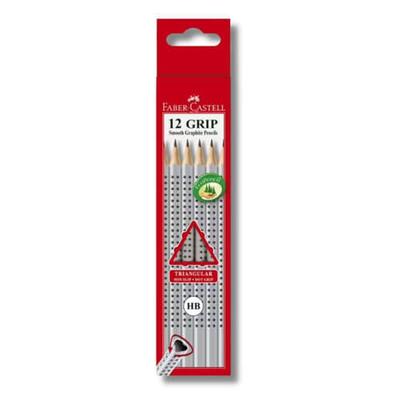 Faber-Castell Треугольный карандаш с точечным грипом, 12 шт. (HB)