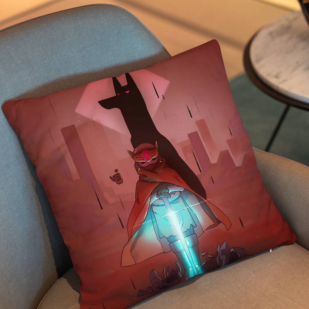 Hld Game Hyper Light Drifter Pillow Case Cover Nap Time Sofa Living Home Room Bedroom Backrest Cushion Square Cojines