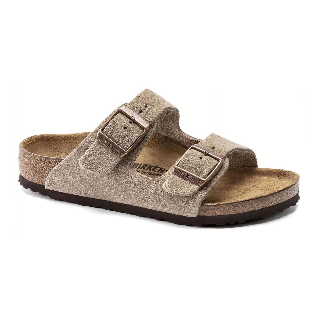 Birkenstock Удобные Круглый носок Универсальные Мягкая подошва Пряжка Нескользящие Детские тапочки Детские тапочки Серый Коричневый 1021704