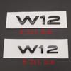 3D ABS Chrome Black Logo V6T V8T V10 W12 Emblem Letters Badge Car Sticker For f2 A6 A7 S4 S5 S6 S7 Q7 A8 R8 SQ5 TT Accessories