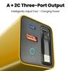 80-ваттное USB Type C зарядное устройство с выдвижным кабелем, быстрая зарядка PD для iPhone 17 16, ноутбука, Macbook, телефона