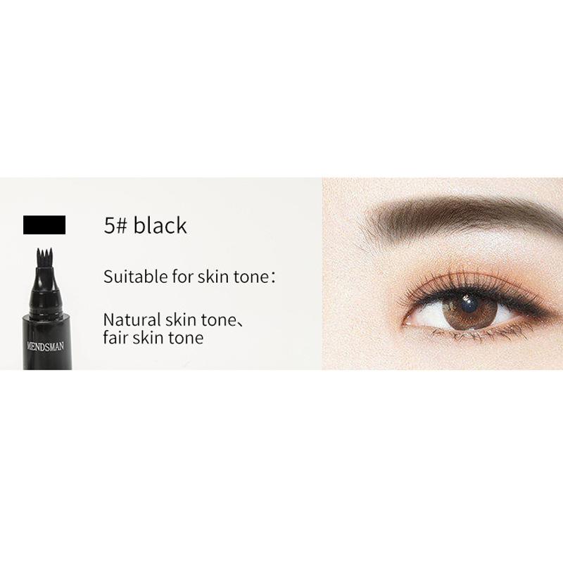 Micro-engraving Water Eyebrow Pencil Simulation Native Eyebrow Four-forked Liquid Eyebrow Pencil Waterproof and Sweat-proof