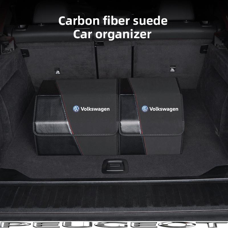 Folding Car Trunk Organizer Box Storage Bag Tools Tidying For VW GTI Polo Golf Passat Tiguan Arteon Touareg Taigo Jetta Hub Cap