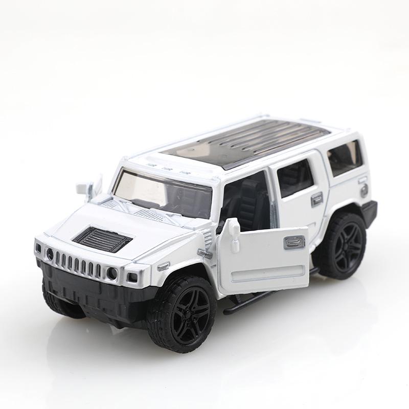 (Упакованный) 1:38 Литой модельный автомобиль Hummer, внедорожник, модель игрушки для мальчика, украшение для автомобиля, детская игрушка.