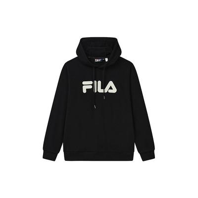 Fila Повседневное Свободное Простое Классическое Лого Худи Унисекс Толстовки Черный F51U238298F-BK