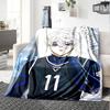 Nagi Seishiro BlueLock Theme Printed Blanket - Perfect for Couch, Bed, Travel & Outdoor Use | Machine Washable, Cozy & Durable.