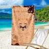 1pc Kpop Team6 Beach Towel, Beach and Seaside Swimming Pool Equipment, Fashion Pattern, Rectangular, Travel Essentials