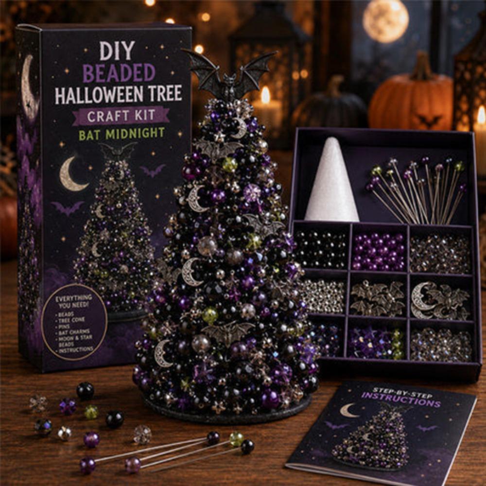 Handmade Halloween Craft Kit Decorative Beads DlY Beaded Tree New Tree Decoration Kit