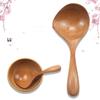 Mixing Scoop Large with Long Handle Utensils Tableware Serving Spoon Soup Ladle Wooden Spoon