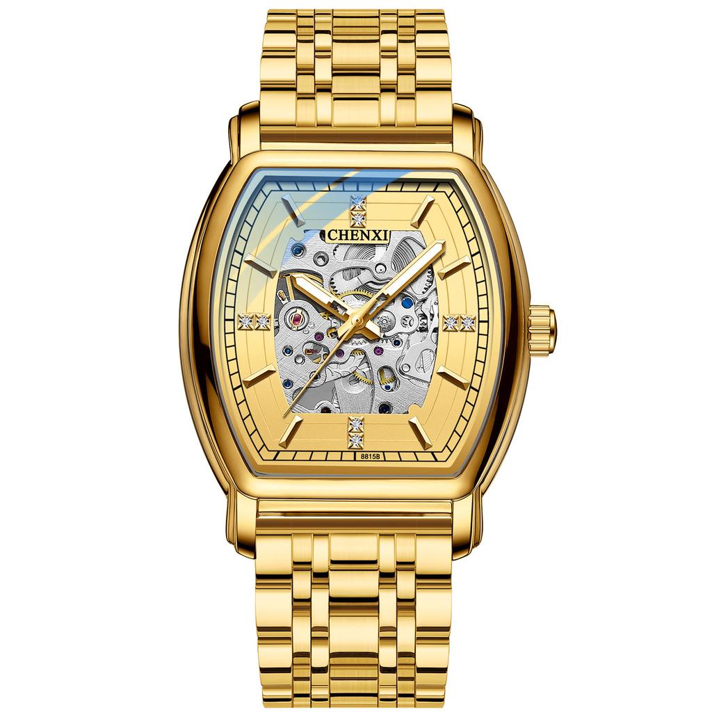 Модные полые часы для мужчин, роскошные деловые часы, мужские водонепроницаемые механические наручные часы Relogio Masculino