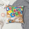Подушка квадратная Cinnamon Toast Crunch Наволочка Полиэстер Лен Бархат С принтом На молнии Декор Подушка на диван