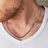 Silver Chain Men' Chain SILVER 925 5mm/50cm Armoured + FREE