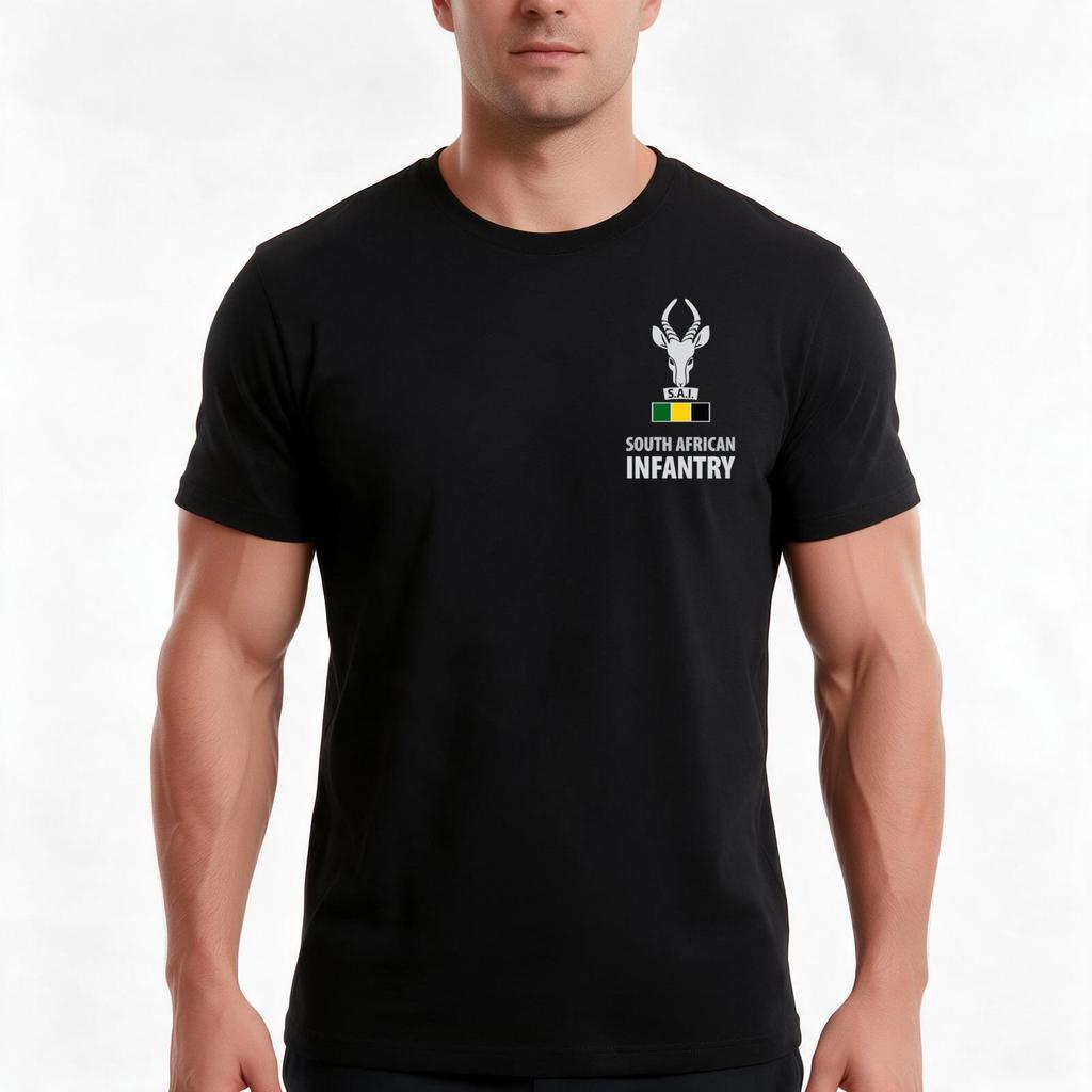 Infantry Corps Chest Emblem Tshirt Summer Casual Cotton Tee Oversized Streetwear Tops Vintage Graphic Print 100 Cotton