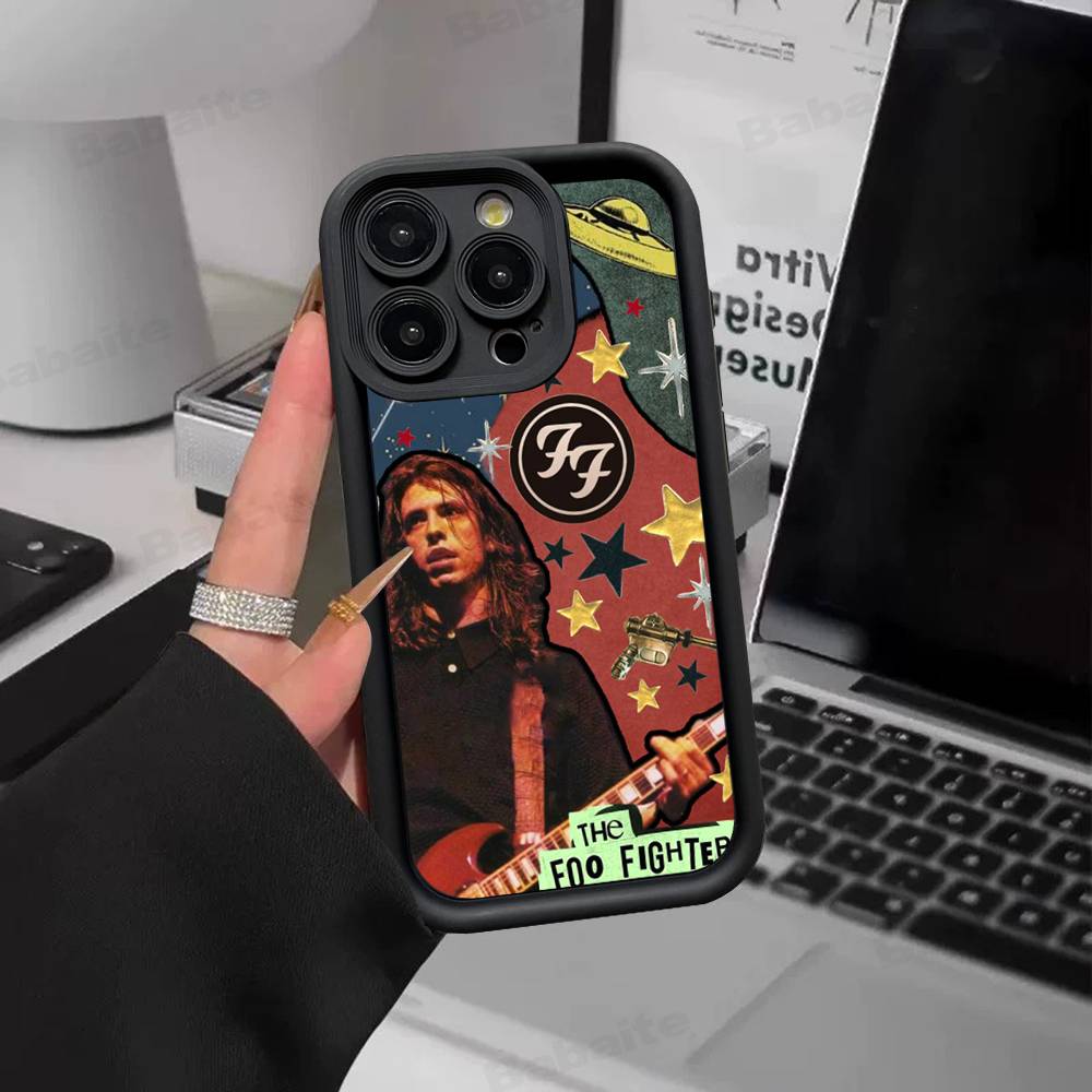 Чехол для телефона F-Foo F-Fighters Classic Rock для IPhone 17 16 15 14 13 12 11 Pro Max Plus Силиконовый противоударный чехол