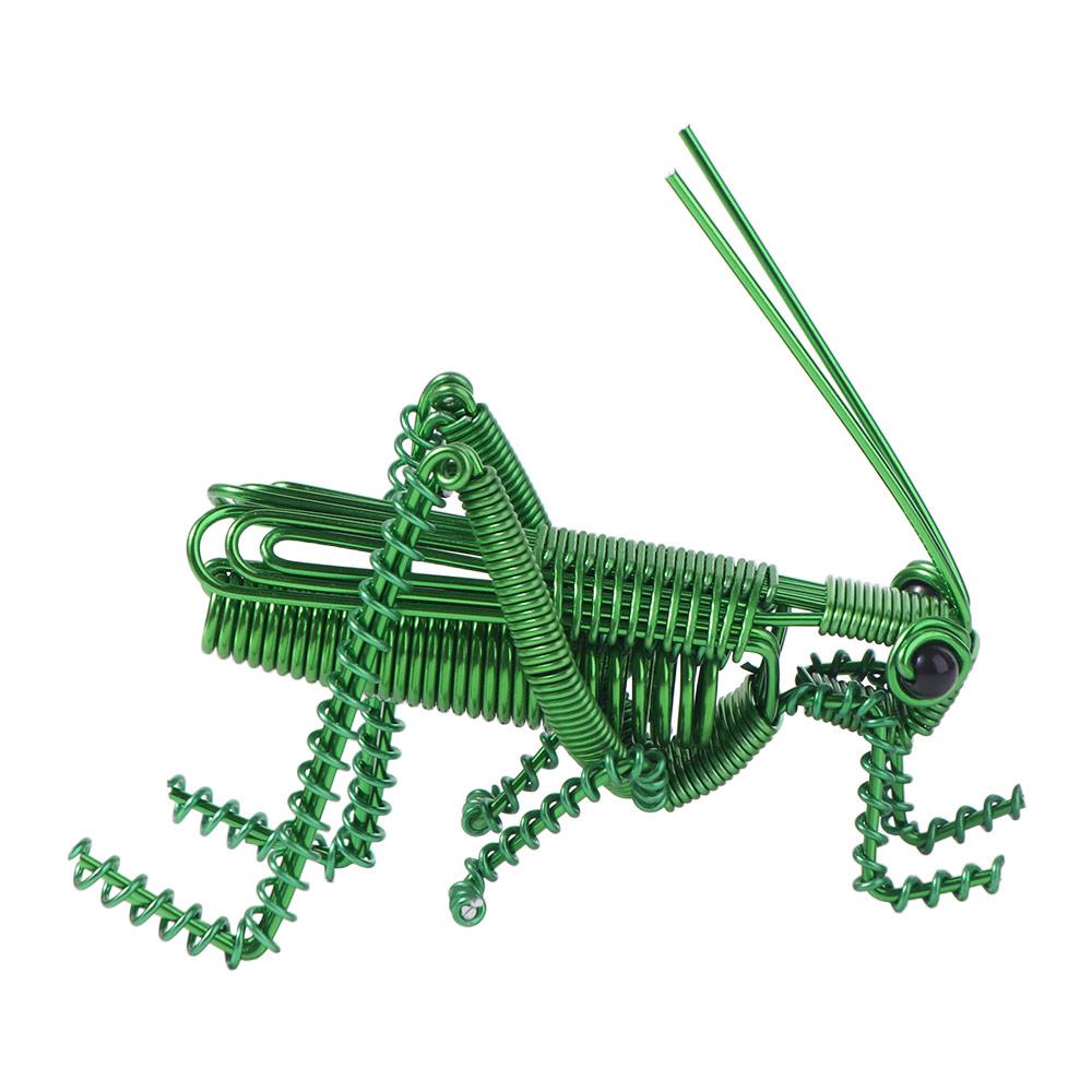 Home Decor Simulation Insect Statue Handmade Ornaments Metal Wire Mantis Model Office