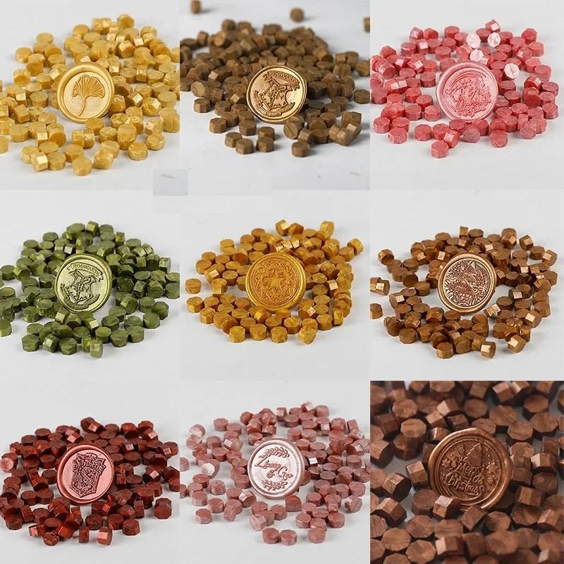 Wax Print Beads Gold Retro Sealing Stamp Seals for Wedding Birthday Lacre Card Making - Wax Lacquer for Stamps