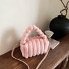 Plush Bag Women'S Simple Versatile Messenger Bag Fashion Casual Portable Plush Commuter Pillow Bag