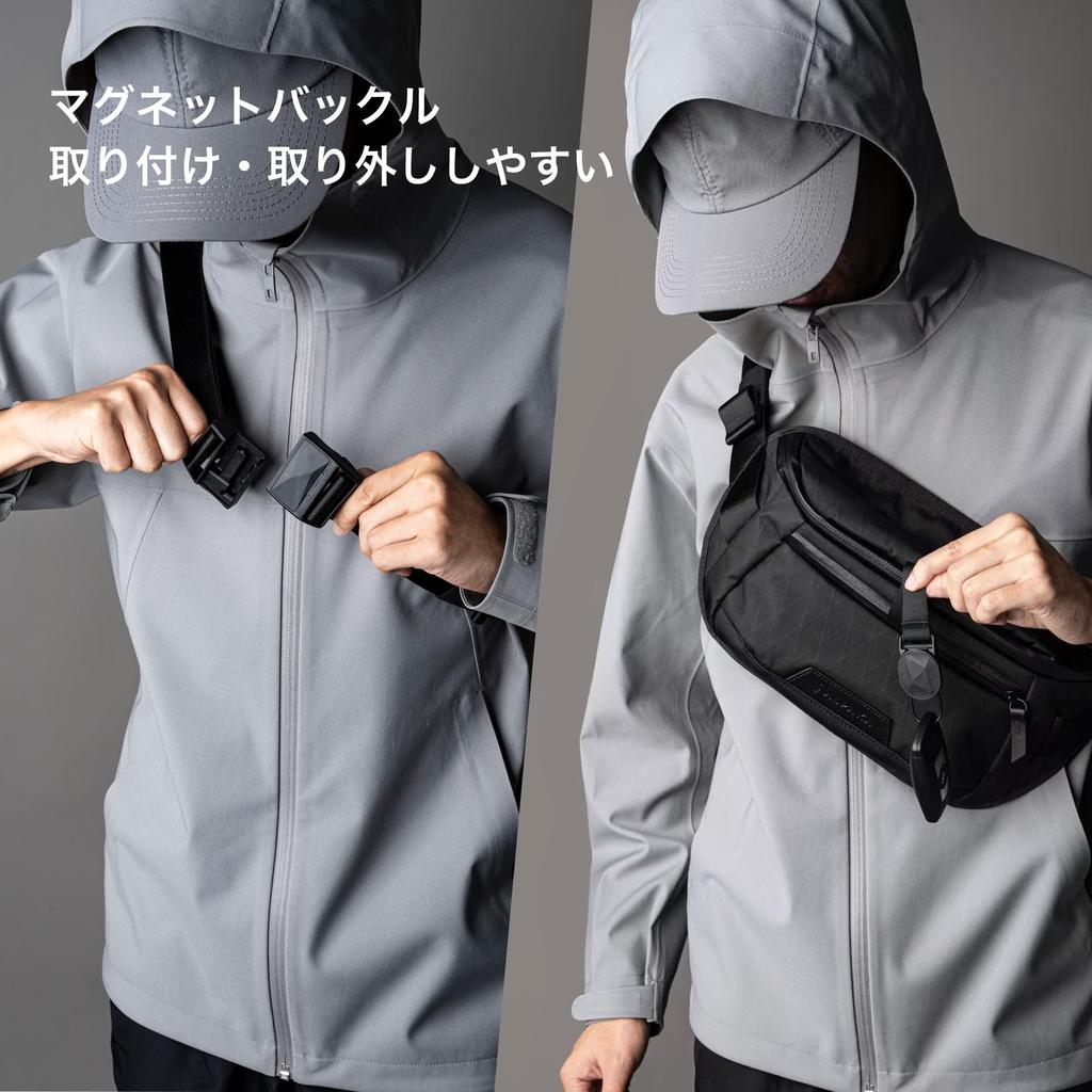 Сумка-мессенджер ALPAKA Bravo Sling Mini V2 X-Pac X42, наплечная сумка, сумка через плечо, регулируемый ремень, вместимость 2,5 л, подходит для iPad Mini, идеально для