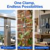 10pcs Durable Cable Railing Clamps Stainless Steel Cable Clamps  For Railing