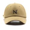 Fresh Letter N Curved Brim Baseball Cap Outdoor Travel Sunscreen Sunshade Sun Hat Couple Cap