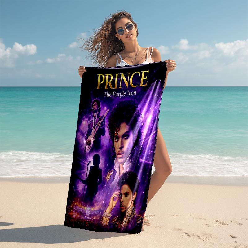 1pc Prince1 Beach Towel, Comfortable and Thick, and Swimming/Bath/Picnic/Camping Towel, Suitable for Seaside Beaches