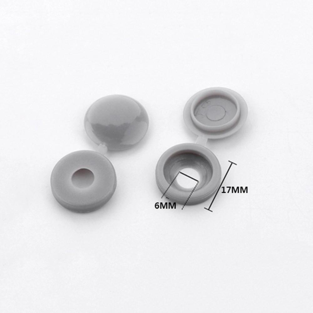 100PCS New Universal Fit Screw Protective Covers Snap Protective DIY Cross Screw Caps Fold Snap Cap Furniture Hardware