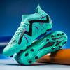 2025 футбольные бутсы мужские высокие с шипами для среднего возраста детские студенческие юношеские мужские соревновательные тренировочные бутсы AG тренировочные бутсы