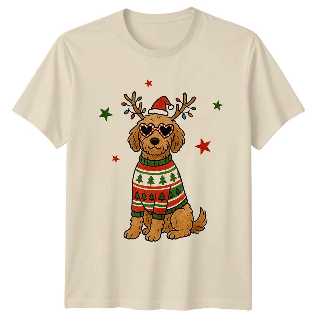 Christmas Dog Holiday Festive Unisexs TShirt Unisexs Graphic Tee Unisex Tee