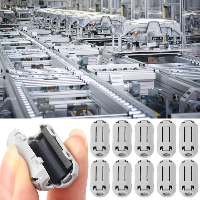 1/30Pcs Noise Filter Magnetic Clip Noise Suppressor Filter Ring Cable Clamp for Suppressor Powerline Power Cord Magnetic Ring