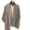 Sweet And Cool Love Leopard Print Bronzing Silk Scarf Spring And Autumn Versatile Light And Breathable Scarf Sunscreen Shawl Outer Silk Scarf