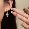 Серьги-гроздья из бусин с контрастным золотым и серебряным цветом Серьги-гроздья с виноградом для темперамента Нишевые Высококлассные Серьги Визуально Утончающие Серьги Женские