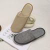 1 Pair Disposable Slippers Hotel Travel Slipper Sanitary Party Home Guest Slippers Women Solid Color Soft Hospitality Slippers