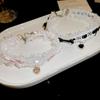Короткий кружевной чокер Nekclace для женщин и девушек, мода Лолиты, готический воротник, ожерелье, подарок для вечеринки, косплей, ювелирные изделия
