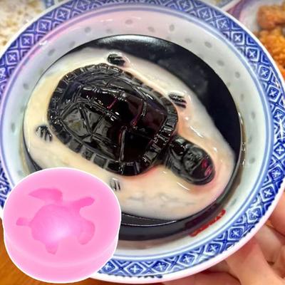 Силиконовая форма в виде черепахи Yousheng, пищевая, термостойкая, для желе, пудинга, травяного десерта, не содержит БФА, легко извлекаемая форма для выпечки, заморозки