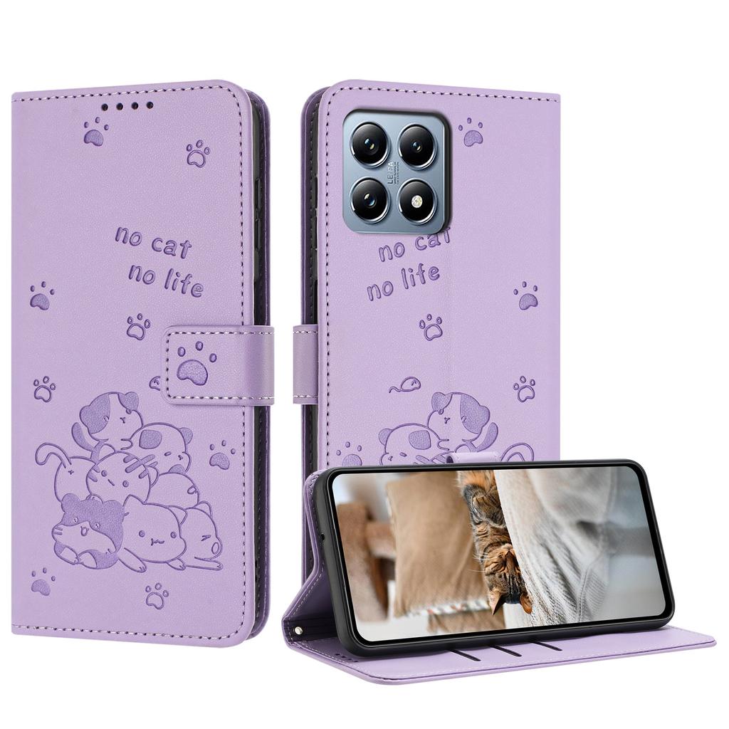 Кошелек Чехол для телефона для Xiaomi 15T 15T Pro 25069PTEBG Чехлы каваи Кот Кожаный Магнитная откидная крышка для Funda Xiaomi 15T Pro