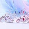 Подарки на день рождения хрустальные короны стразы шпилька для волос дети девочки гребень для волос принцесса Аиша диадемы
