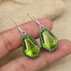 Charming Peridot Gemstone 925 Sterling Silver Handmade Earring Jewelry Coffin Design