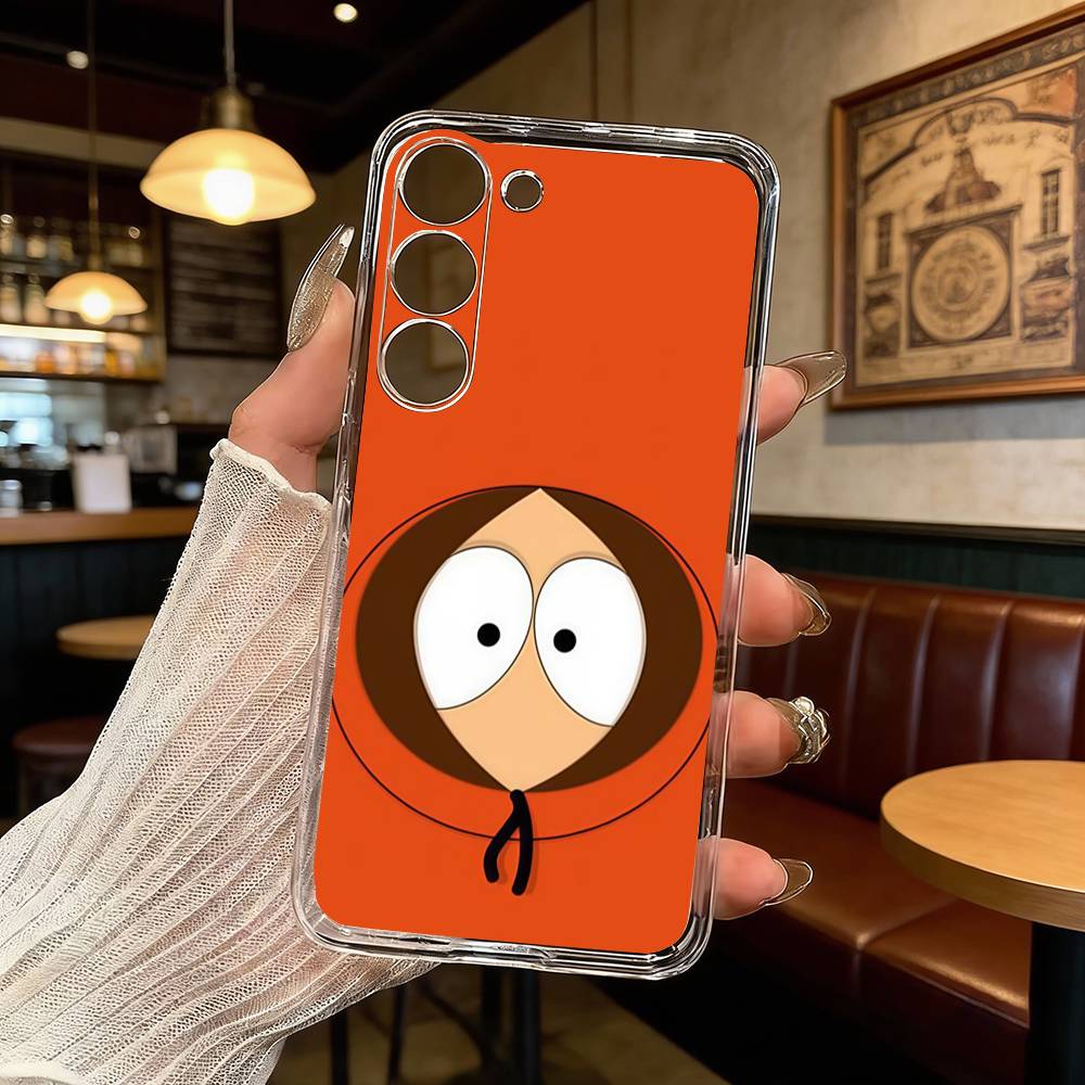 S-South P-Park Cartoon Phone Case For Samsung Galaxy A71,A70,A52,A51,A40,A30 Transparent Cover